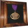 All American Gifts Single Medal Awards Case - 5x7 Walnut Black Velvet view 1