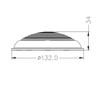 Marine Boat LED Dome White Light Stainless Steel Finish view 2