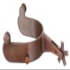 Tough 1 Bull Rider Blue Steeled Rodeo Spurs, Brown view 1