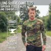 Rothco Long Sleeve Digital Camo T-Shirt - Comfortable, Durable, and Long-Lasting (US, Alpha, Medium, Regular, Regular, Desert Digital Camo) view 3