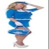 California Costumes Women's Retro Stewardess Adult, Blue, X-Large view 2
