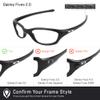 Revant Replacement Lenses for Oakley Fives 2.0 Sunglasses - Polarized Mirrored Ice Blue view 4