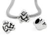 Sexy Sparkles European Hockey Player Charm Spacer Bead for Snake Chain Charm Bracelet view 3