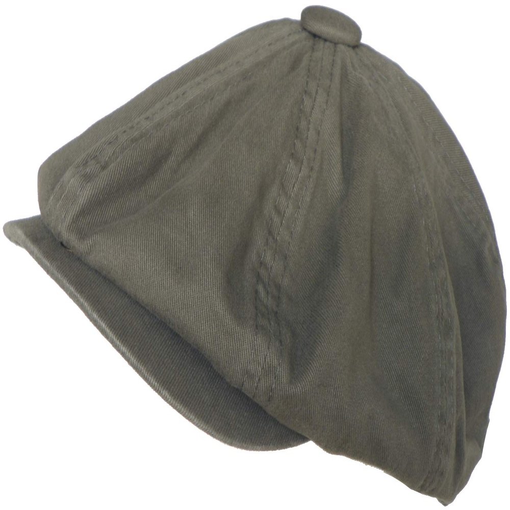 Broner 8/4 Applejack Cap Cotton Newsboy Hat (Olive, Small 6 7/8)
