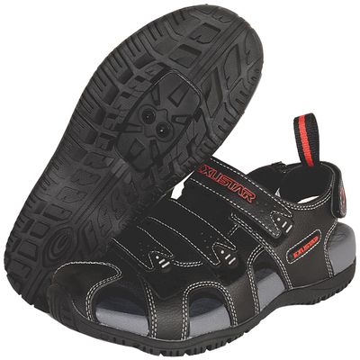 Exustar E-SS503 Bike Sandal, Black, 39/40 Euro or 6-7 US