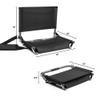 Cascade Mountain Tech Portable Folding Steel Stadium Seats for Bleachers , Black, Regular - 17" view 3