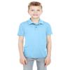 UltraClub Youth Cool & Dry Mesh Piqu Polo XL COLUMBIA BLUE view 1