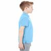 UltraClub Youth Cool & Dry Mesh Piqu Polo XL COLUMBIA BLUE view 2