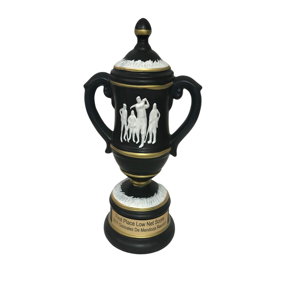 NWA Golf Trophy, Beautiful Golf Cameo Cup Trophy, Golf Championship, Golf Tournament Awards