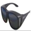Rapid Eyewear Polarised Over Glasses Sunglasses that Fit Over the Top of Your Normal Specs for Men & Women. OTG for Fishing, Cycling and Driving. Black view 1