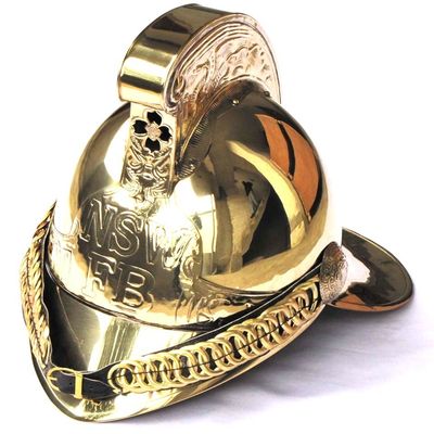 THOR INSTRUMENTS Collectible Victorian MERRYWEATHER Brass MFB Fireman FIRE Brigade Helmet Rustic Vintage Home Decor Gifts