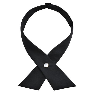 Alizeal Adjustable Criss-Cross Bow tie School Uniform Pre-tied Bowknot for Women/Men/Girls/Boys, Black