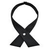 Alizeal Adjustable Criss-Cross Bow tie School Uniform Pre-tied Bowknot for Women/Men/Girls/Boys, Black view 1