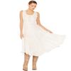 Scully Women's Lace-Up Jacquard Midi Dress - HC118 Medium US Ivory view 1
