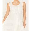 Scully Women's Lace-Up Jacquard Midi Dress - HC118 Medium US Ivory view 4