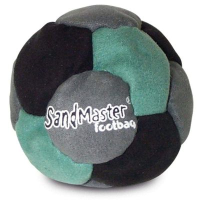 World Footbag SandMaster Footbag, Green/Grey/Black