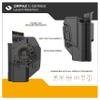 Orpaz C-Series 1911 Holster Level I/Level II OWB Holster (Level II Retention) view 2