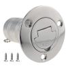 ISURE MARINE 1-1/2"(38mm) Boat Gas Deck Fill/Filler with Keyless Cap 1-1/2" Marine Mirror- Polished 316 Stainless Steel Hardware for Boat Yacht Caravan view 1