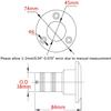 ISURE MARINE 1-1/2"(38mm) Boat Gas Deck Fill/Filler with Keyless Cap 1-1/2" Marine Mirror- Polished 316 Stainless Steel Hardware for Boat Yacht Caravan view 2