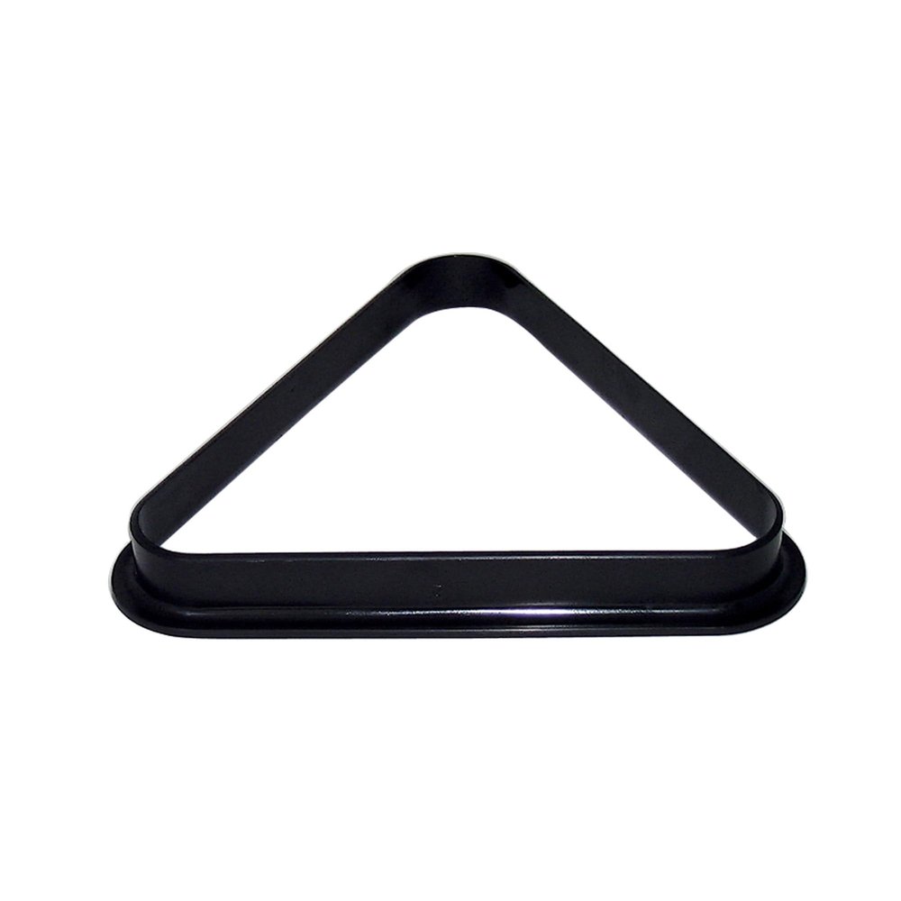 Hathaway Pool Table Triangle Rack  Durable Plastic Billiard Ball Racking Frame for 2.25-in Regulation Billiards Balls  Smooth Molded Design  12.25-in, Black