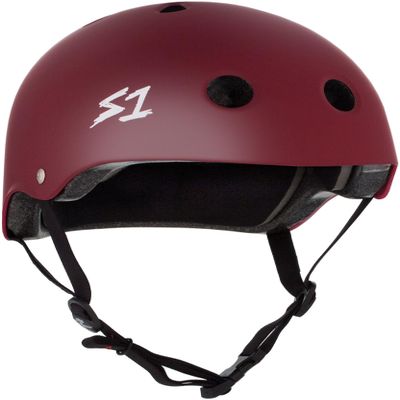 S1 Lifer Helmet for Skateboarding, BMX, and Roller Skating - EPS Fusion Foam, CPSC & ASTM Certified - Maroon Matte Large (22")