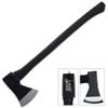 Black Legion Wood Splitting Long Axe - 28 Length | Chopping & Felling Firefighter Axe | Rubberized Long Handle | Stainless Steel Ax Head | 5 Blade Head | Easily Splits Firewood view 1