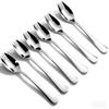 Spork 6-Pack Long Handle and Heavy Duty 18/10 Sporks Stainless Steel Sporks Reusable for People of All Ages and Outdoor Camping by KAISHANE view 1