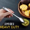 Spork 6-Pack Long Handle and Heavy Duty 18/10 Sporks Stainless Steel Sporks Reusable for People of All Ages and Outdoor Camping by KAISHANE view 2