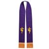 BLESSUME Church Pastor Reversible Stole with Tassels (Green and Purple) view 3
