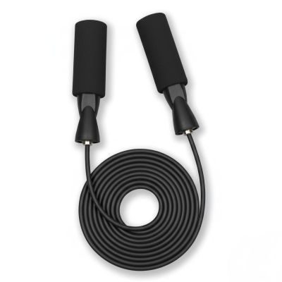 Jump Rope for Fitness  Adjustable PVC Exercise Rope with Tangle-Free Design & Comfortable Foam Handles, Ideal for Cardio, Home Workout & Training for Men, Women & Kids (Black)  XYLsports