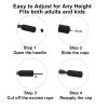 Jump Rope for Fitness  Adjustable PVC Exercise Rope with Tangle-Free Design & Comfortable Foam Handles, Ideal for Cardio, Home Workout & Training for Men, Women & Kids (Black)  XYLsports view 4