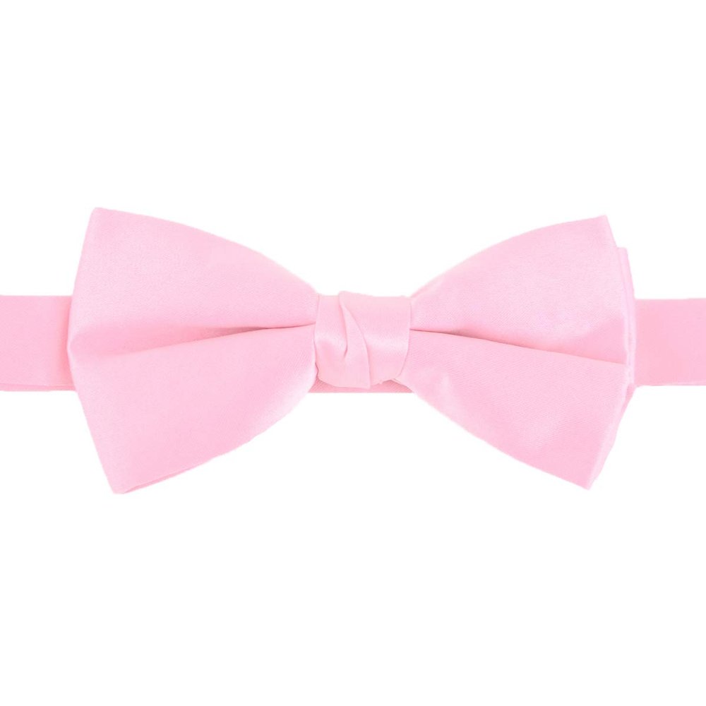 boxed-gifts Solid Banded Bow Ties for Men with Adjustable Strap