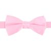 boxed-gifts Solid Banded Bow Ties for Men with Adjustable Strap view 1