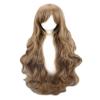 FWHWJ Women Anime Cosplay Wigs Light Brown 29in Length Long Wavy Curly Synthetic Hair Wig For Halloween Christmas view 1