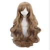 FWHWJ Women Anime Cosplay Wigs Light Brown 29in Length Long Wavy Curly Synthetic Hair Wig For Halloween Christmas view 3