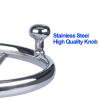 11 inch Boat Steering Wheel, Marine Stainless Steel Steering Wheel Adapter fit 3/4 inch Tapered Shaft, 5 Spoke 25 Degree Destroyer Style with Knob & Center Cap for Boats, Yachts, Pontoon Boats view 4