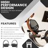 Right & Left Foot Pedal Pair Set  Gray | Recumbent Exercise Bike Pedals with Adjustable Straps | 9/16" Spindle Thread Size | Works with Life Fitness 93C | P/N AK63-00124-0001 view 4