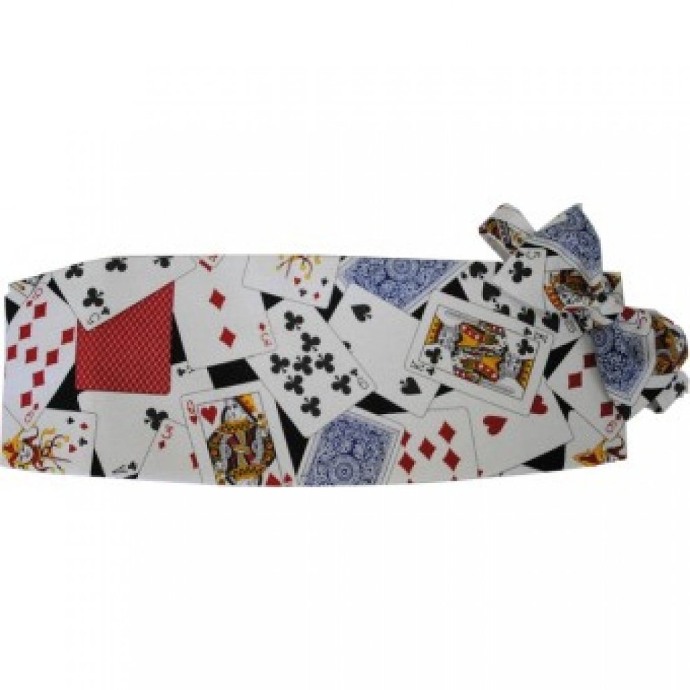 David's Formal Wear 52 Card Pick Up Tuxedo Cummerbund and Bow Tie