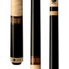 LUCASI Custom Mystic Black and Curly Maple Pool Cue with Cocobola and Snakewood Banded Rings, 20-Ounce view 1