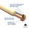 LUCASI Custom Mystic Black and Curly Maple Pool Cue with Cocobola and Snakewood Banded Rings, 20-Ounce view 3