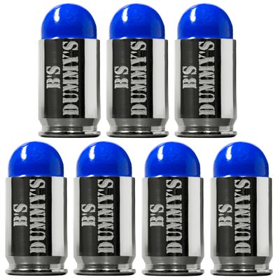 B's Dry Fire Snap Caps - A.K.A. B's Dummy's - Dummy 380 Auto Training Caps (7 Pack) (Blue Nickel)
