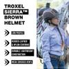 Troxel Sierra Rugged Horse Riding Helmet, Low-Profile, Self-Adjustable Design, Safety Horseback Riding Gear, Large (7-1/4 - 7-3/8), Brown view 2