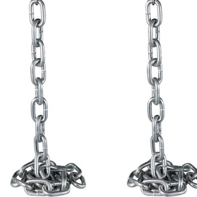 Weight Lifting Chains Set of (2) 1/2 x 6ft Galvanized Steel 33lbs