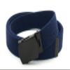BC Belts Canvas Web Belt Military Style with Black Buckle and Tip 56" Long Many Colors (Navy) view 3