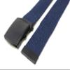 BC Belts Canvas Web Belt Military Style with Black Buckle and Tip 56" Long Many Colors (Navy) view 4