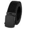 BC Belts Canvas Web Belt Military Style with Black Buckle and Tip 56" Long Many Colors (Black) view 1
