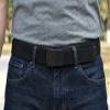 BC Belts Canvas Web Belt Military Style with Black Buckle and Tip 56" Long Many Colors (Black) view 2