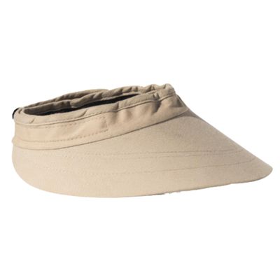 EquiVisor Original 4.5 Sun Visor | Helmet Sun Protection Visor with Patented Gripper System | One Size Fits All | Ideal for Horseback Riding, Biking, Golfing | Mens and Womens Visor Hat | Khaki