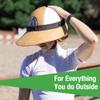 EquiVisor Original 4.5 Sun Visor | Helmet Sun Protection Visor with Patented Gripper System | One Size Fits All | Ideal for Horseback Riding, Biking, Golfing | Mens and Womens Visor Hat | Khaki view 3