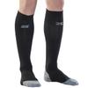 Zensah Tech+ Compression Socks - Knee High Running Socks for Sports, Travel, Made in Italy (Black, Large) view 1